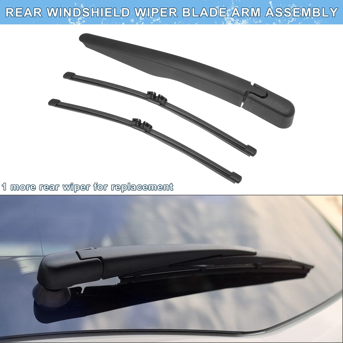 Set of 2 Rear Windshield Wiper Blade Arms for Ford Explorer (2011–2019)