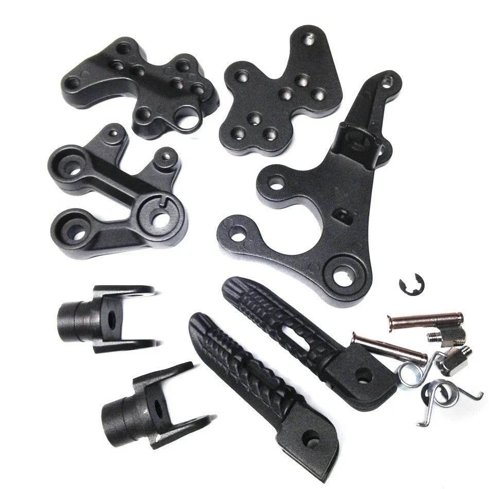 Foot Pegs for Suzuki GSXR1000 (2005–2008) Black Front Rider Bracket