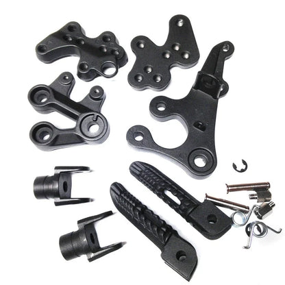 Foot Pegs for Suzuki GSXR1000 (2005–2008) Black Front Rider Bracket