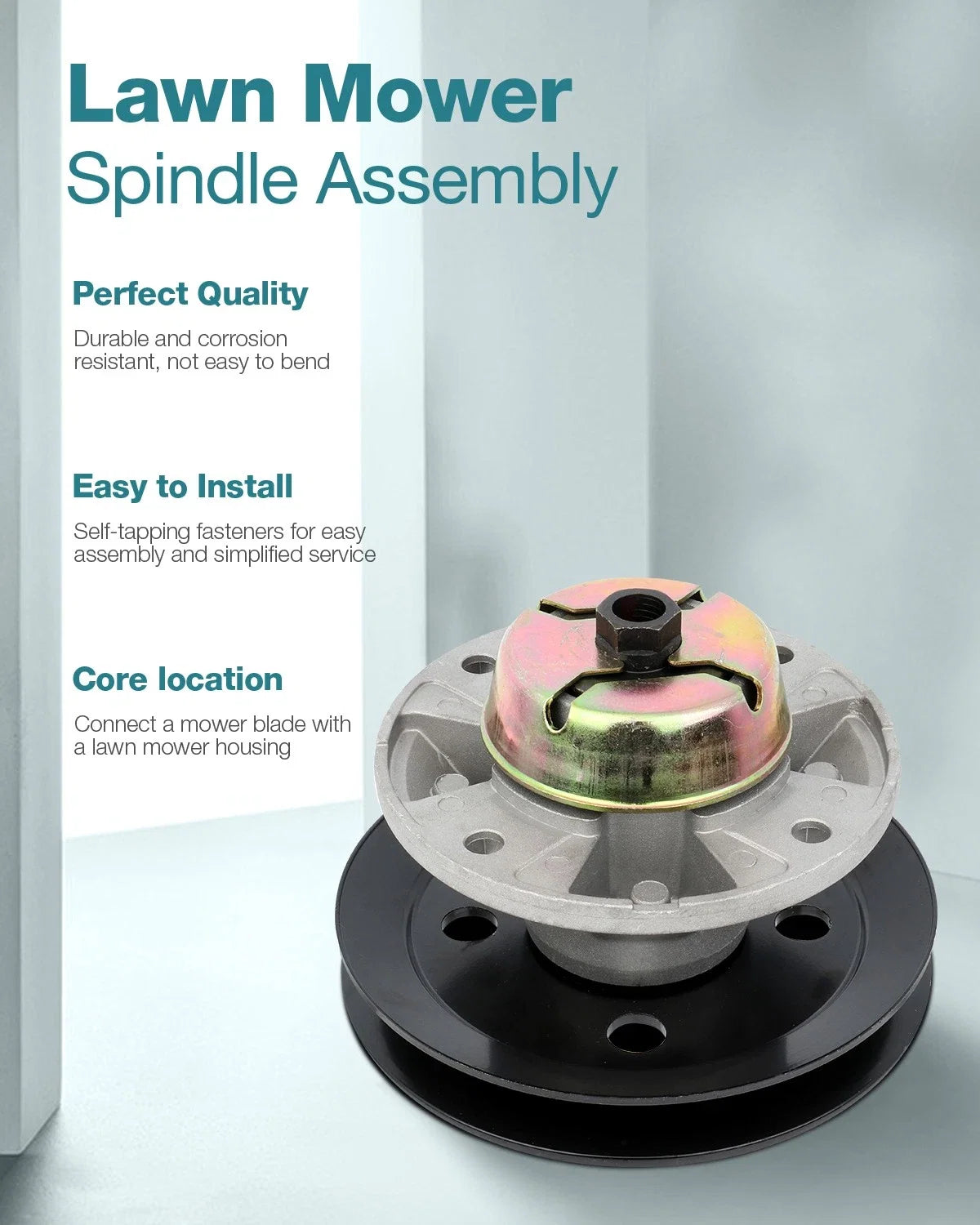 Spindle Assembly with Pulley for John Deere (AM121342, AM121229)