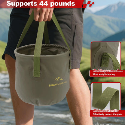 5.28 Gallon Collapsible Bucket for Camping Fishing Sink (Portable, Waterproof)