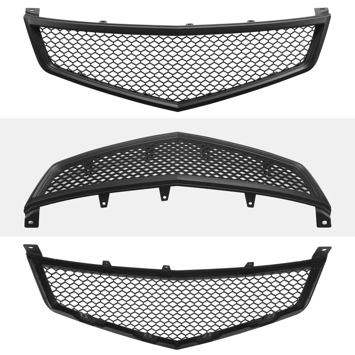 Front Bumper Grille for Acura TSX (2006–2008) Matte Black