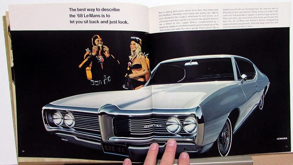 1968 Pontiac GTO Tempest LeMans Grand Prix Sales Brochure