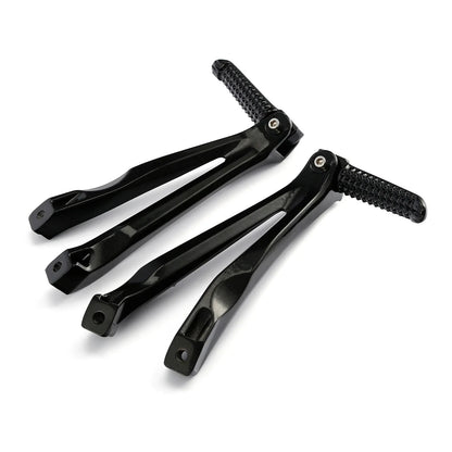 Gloss Black Rear Passenger Footpegs Bracket for Yamaha YZF R1 (2004–2008)