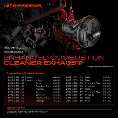 A-Premium Secondary Air Injection Pump for Audi A8 Quattro S4 S5 S6 S7 (2010–2020) - 079959231C, 703487130, 703487020, 703635120
