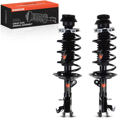 Front Strut Assembly w/ Coil Springs for Honda Fit (2009–2013) 1333440L, 1333440R