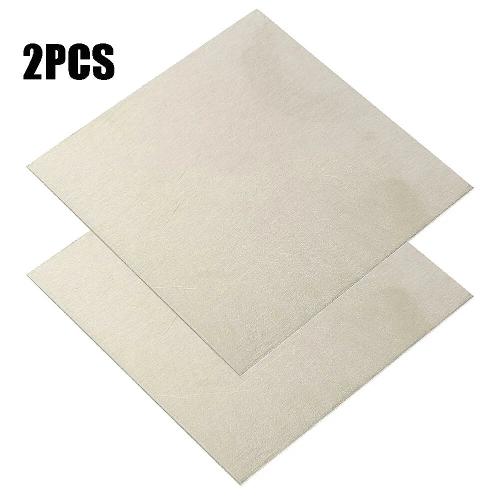 2PC Nickel Ni Sheet Plate for Electroplating (1mm x 100mm x 100mm)