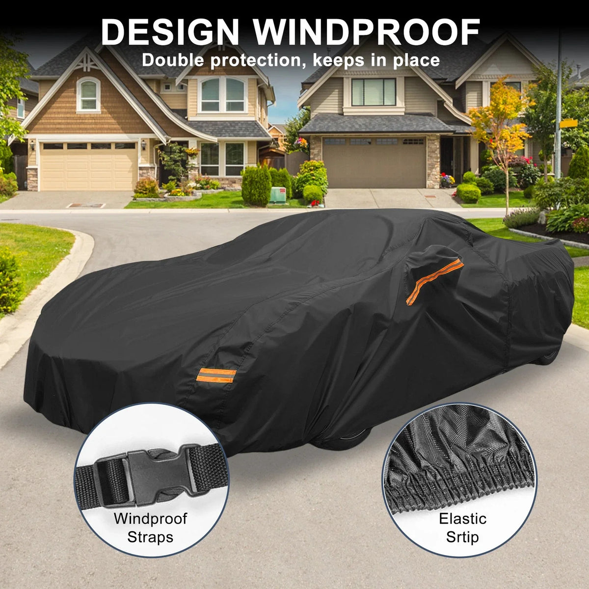 Waterproof Car Cover with Driver Door Zipper for Chevrolet Corvette 