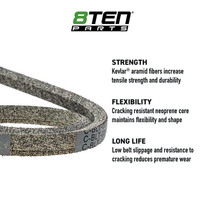 8TEN Kevlar Belt for Cub Cadet Tank M48 M54 M60 M72 (01007015P, 1007015)