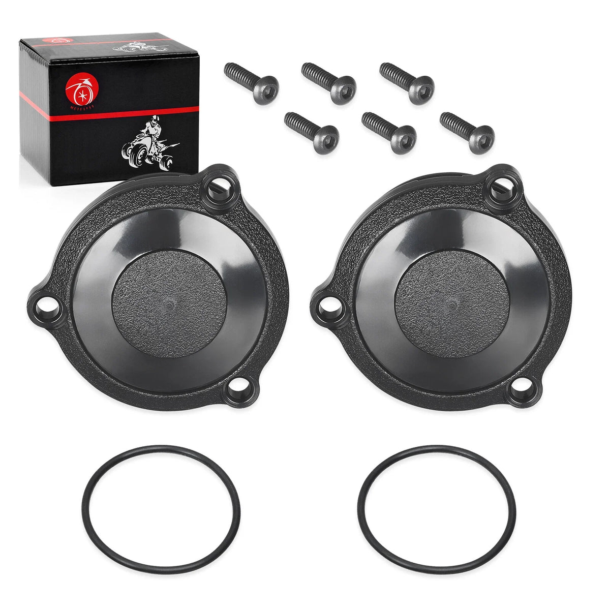 2X Hub Cap & Screws Kit for Polaris Magnum Scrambler Sportsman Ranger (1995–2006)