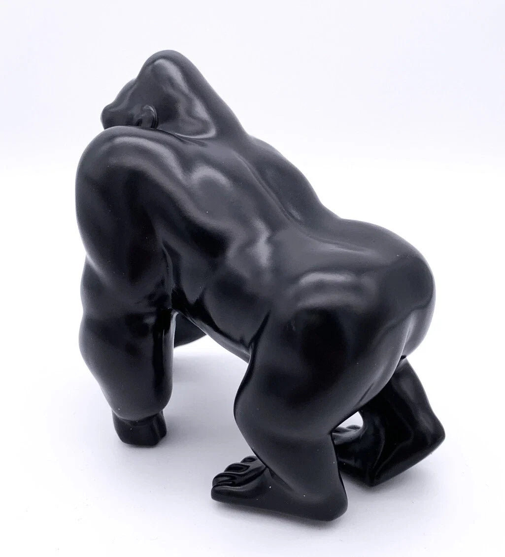 Hood Ornament Replacement Matte Black Cast Gorilla for Universal Cars (All)