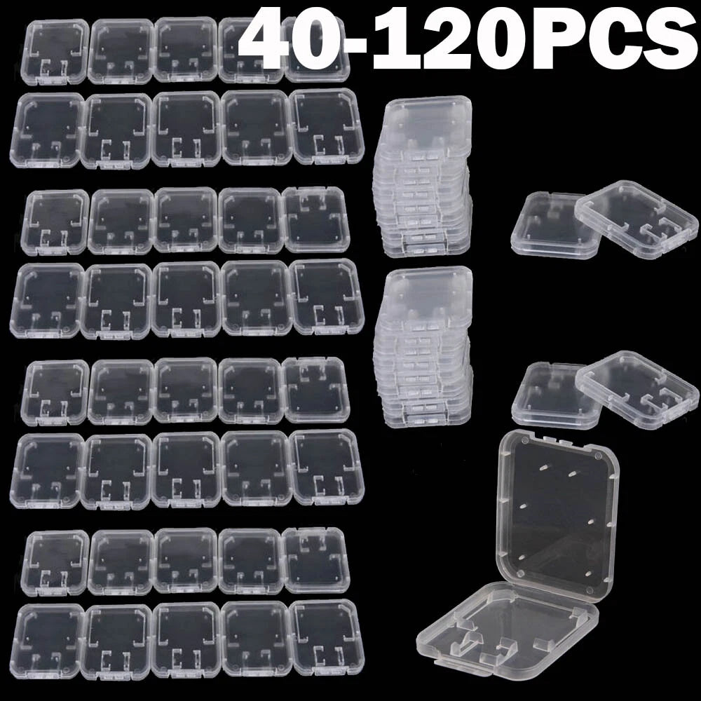 40/80/120 pcs Micro SD SDHC Memory Card Case Holder Storage Box