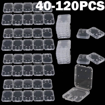 40/80/120 pcs Micro SD SDHC Memory Card Case Holder Storage Box