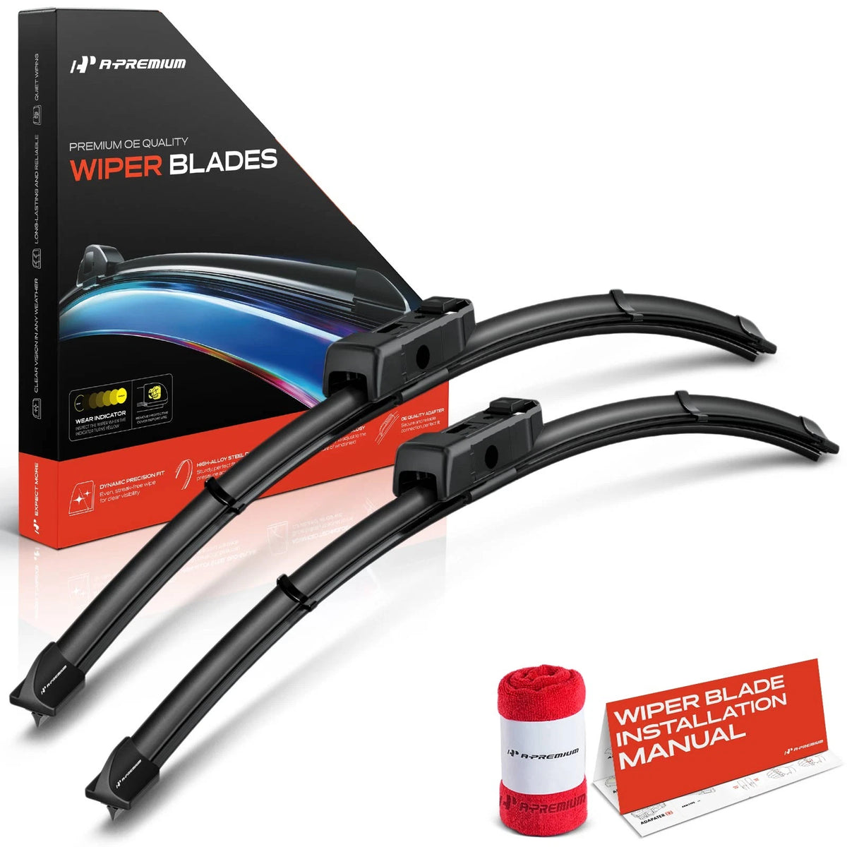 2X Front 24" & 19" Windshield Wiper Blades for Honda CR-V Civic