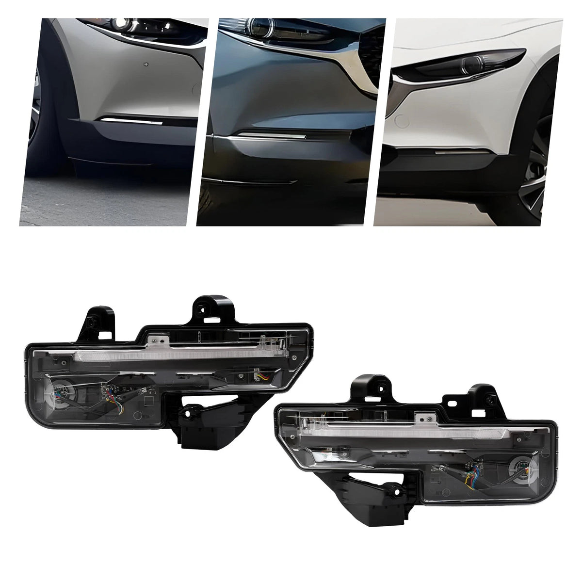 LED Fog Lights for Mazda CX30 (2020–2023) DGH951070, DGH951060, MA2562100, MA2563100C