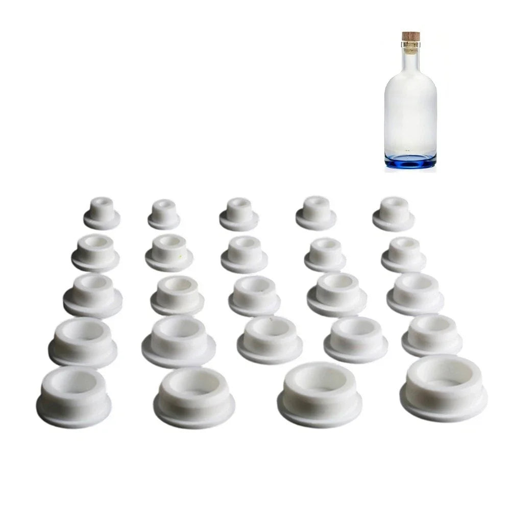 White Silicone Hole Covers for Valves Pipes and Openings