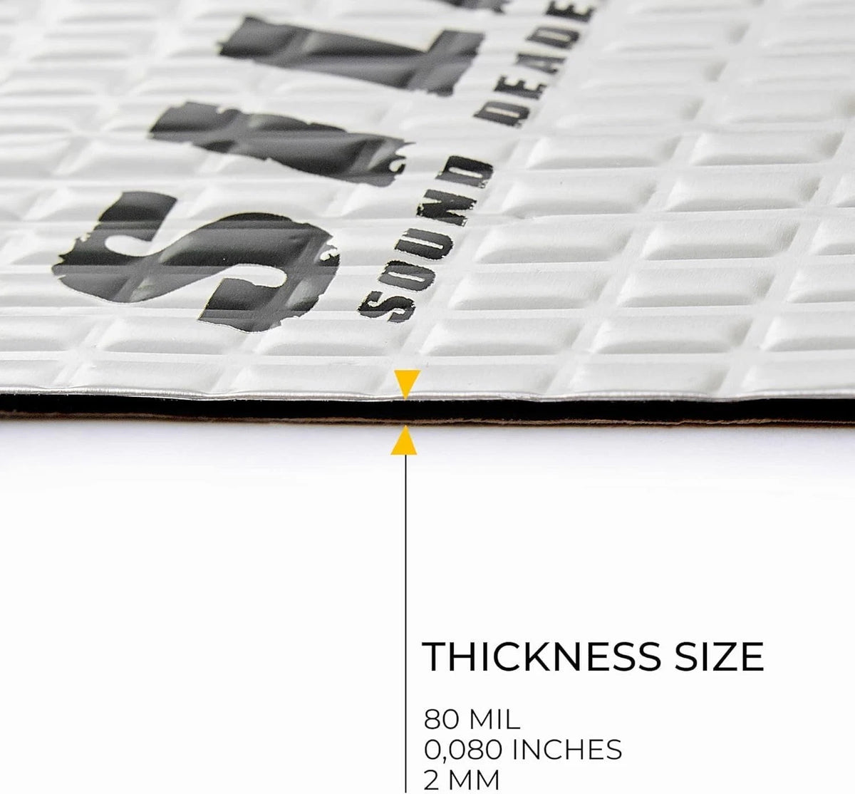 2X Siless 80 Mil Car Sound Deadening Mat for Automotive