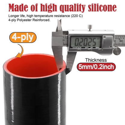 3in x 12in Straight Silicone Coupler Hose for Universal Applications