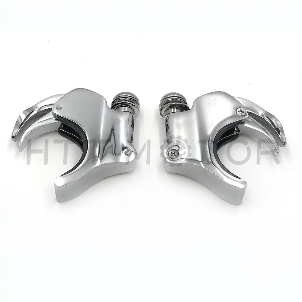 2X Windshield Clamps for Harley Dyna Street Bob XL1200X (2011–2023) Chrome