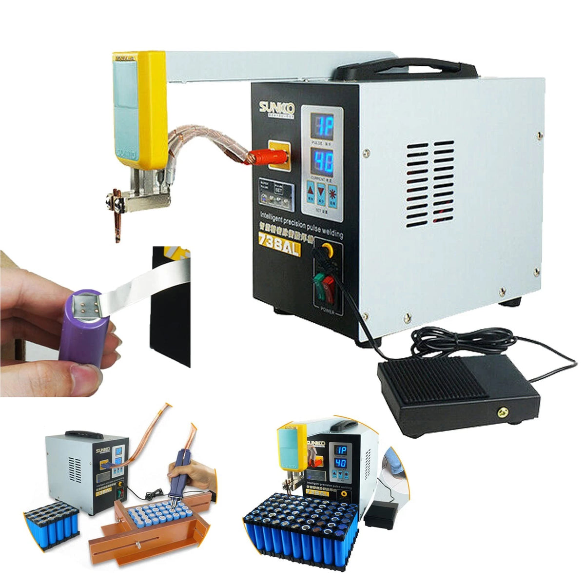 Hand-held Pulse Spot Welder for SUNKKO 737G (50A-900A)