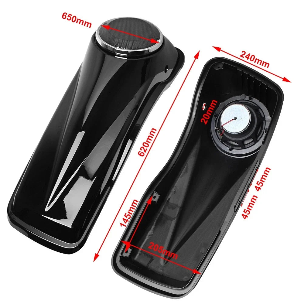 Set of 2 Saddlebag Lid Bra Covers for Harley Touring Electra Street Glide (2014–2021)