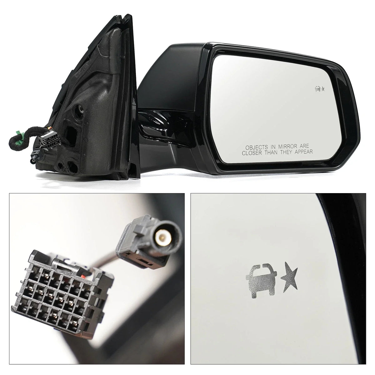 Side Mirror with Turn Signal & Camera for Chevy Traverse (2020–2021) 8 Pin