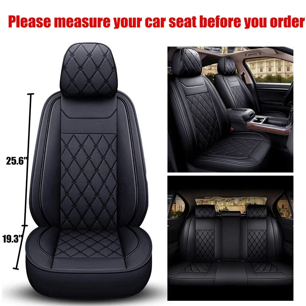 Set of 2 Front and Rear Leather Seat Covers for Toyota RAV4 (2019–2023)