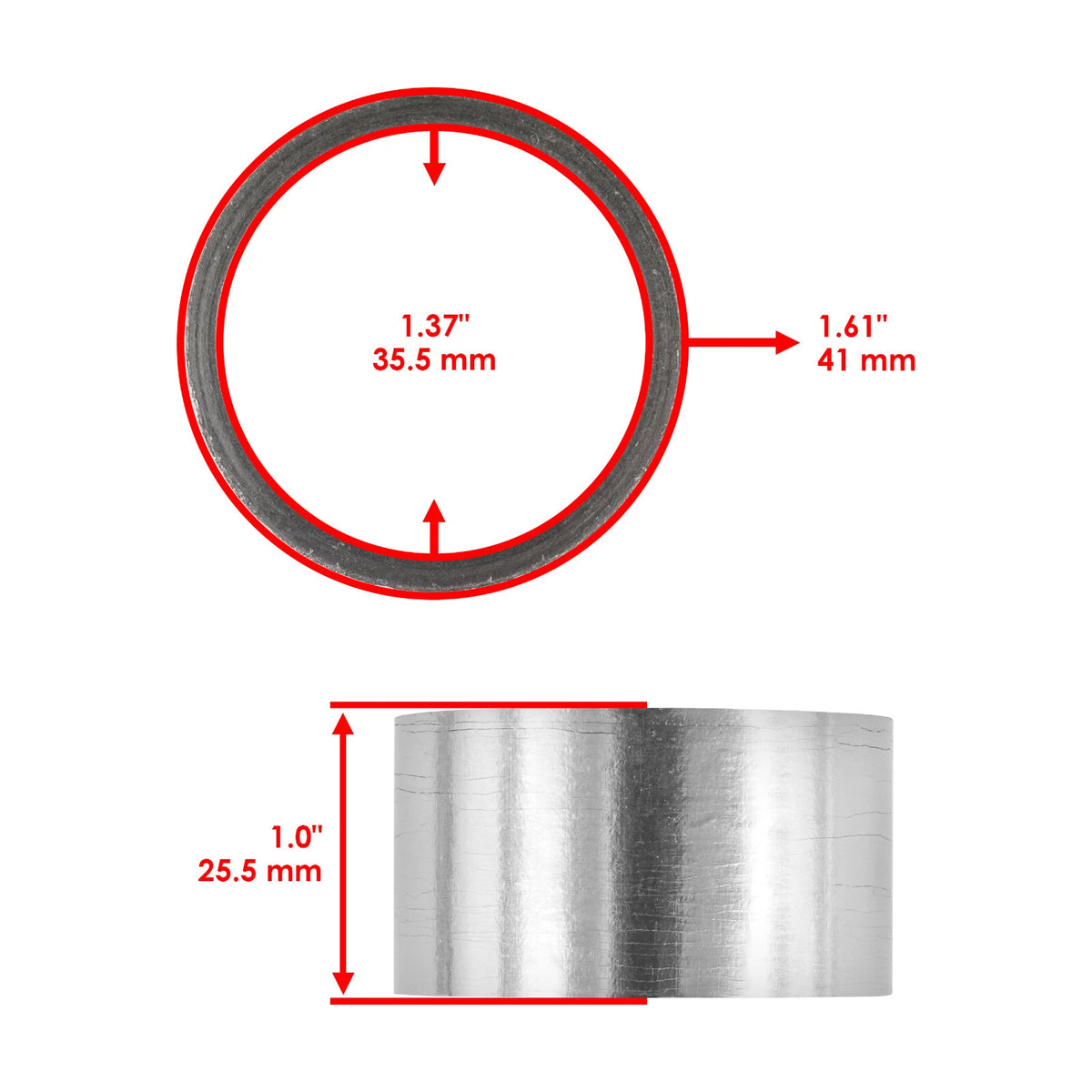 Exhaust Pipe Gasket for Kawasaki (11009-1073, 11009-1634, 11009-1667)