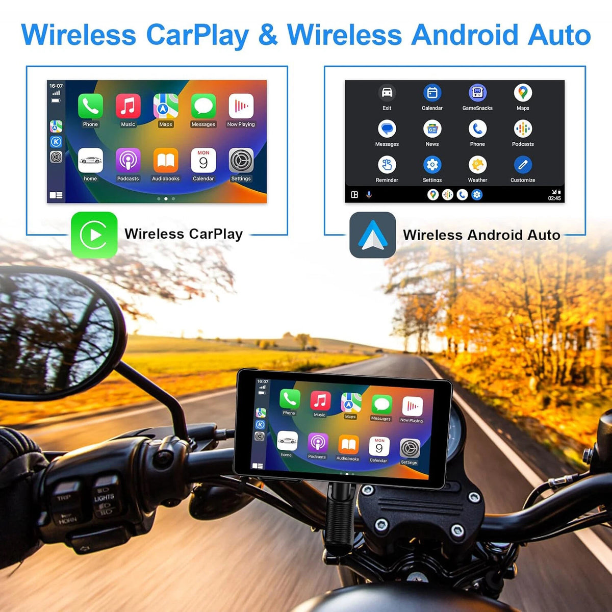 5.5" Touch Screen 1080P HD Motorcycle Camera for Motorbike