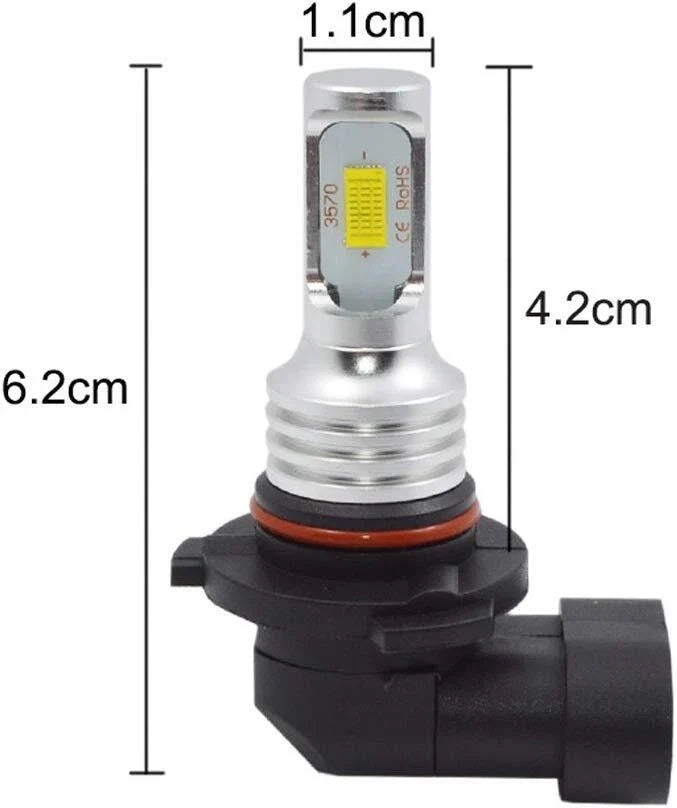 2X 6000K LED Headlight Hi-Lo Beam Fog Light Bulbs for Cadillac Escalade (2007–2014)