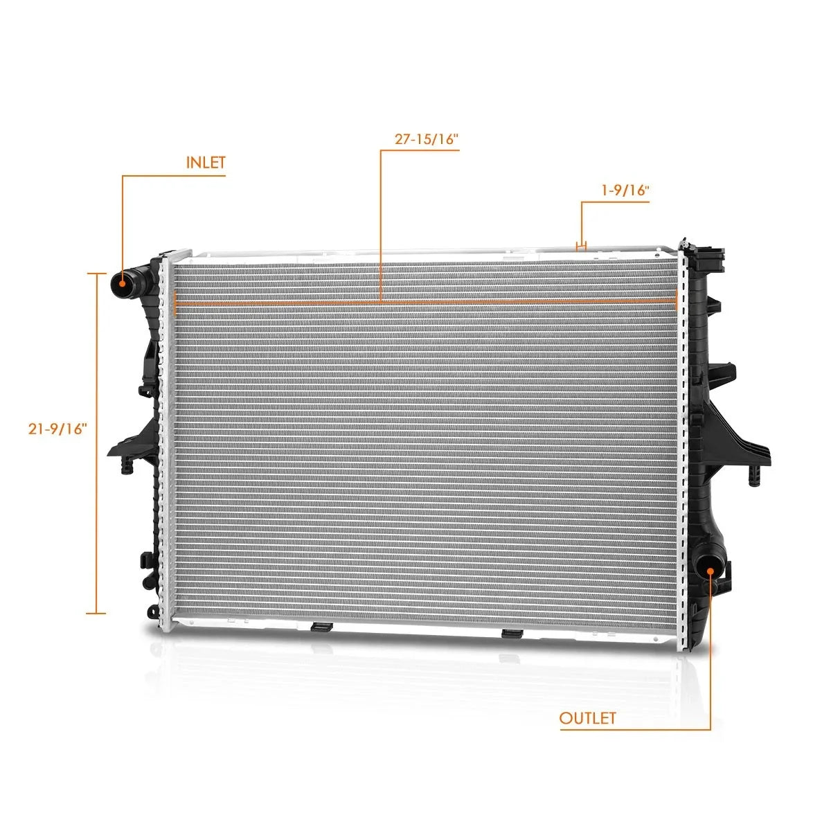 2-Row Aluminum Core Cooling Radiator for Audi Q7 (2007–2010) DPI-13013
