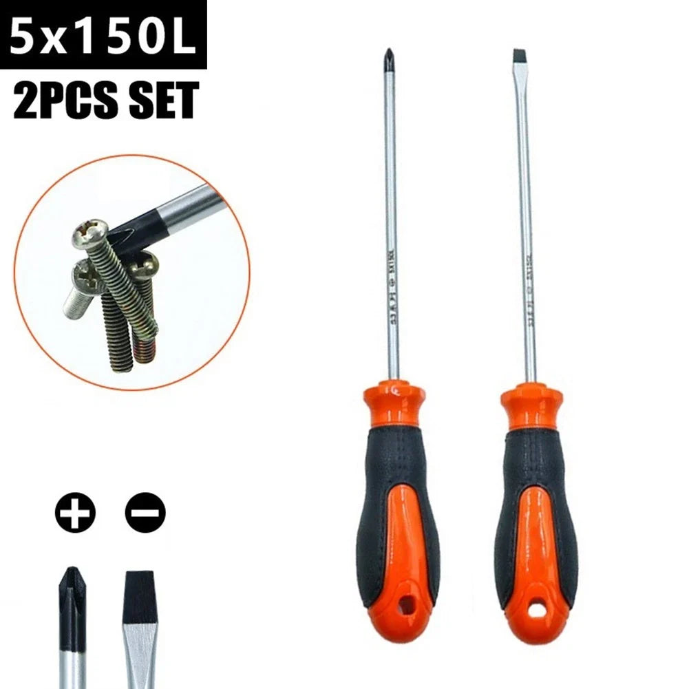 6 Inch Magnetic Screwdriver with Anti-Slip Rubber Handle