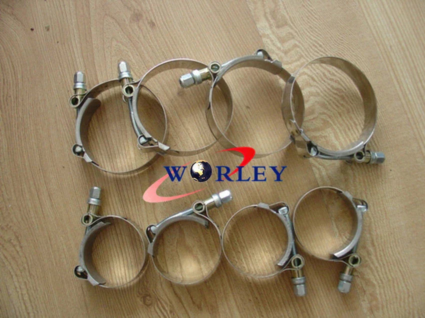 10 x 2.5" Turbo Pipe Hose Coupler T-Bolt Clamps for Universal (66-74)