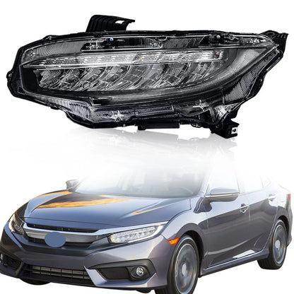 Chrome LED Headlight for Honda Civic (2016–2019) BCK97955K, HO2502176