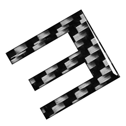 Carbon Black Door Wall Window Badge Emblem Decals for