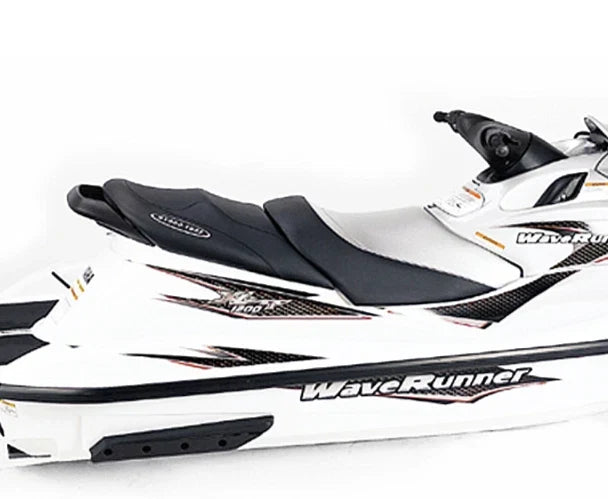Hydro-Turf Seat Cover for Yamaha XLT1200 (2001–2005) / XLT800 (2002–2004) Black Silver CF
