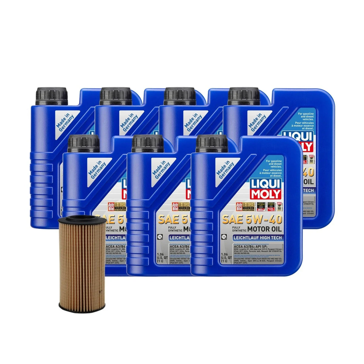 Oil Change Kit 7L Liqui Moly 5W-40 for Audi CEPB (2000–2005)
