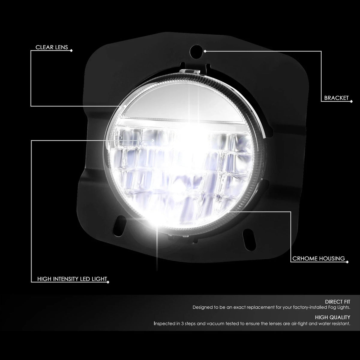 Full LED Fog Light for Kenworth T680 (2011–2022)