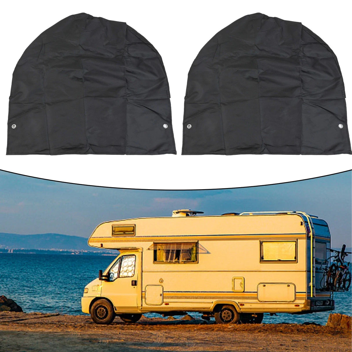 2X Heavy Duty Wheel Covers for All Vehicles (Universal Fit)