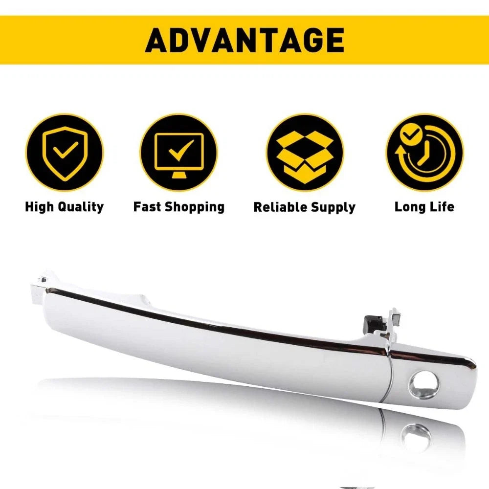 Left Driver Outside Door Chrome Handle for Nissan Murano Rogue (2003–Up)