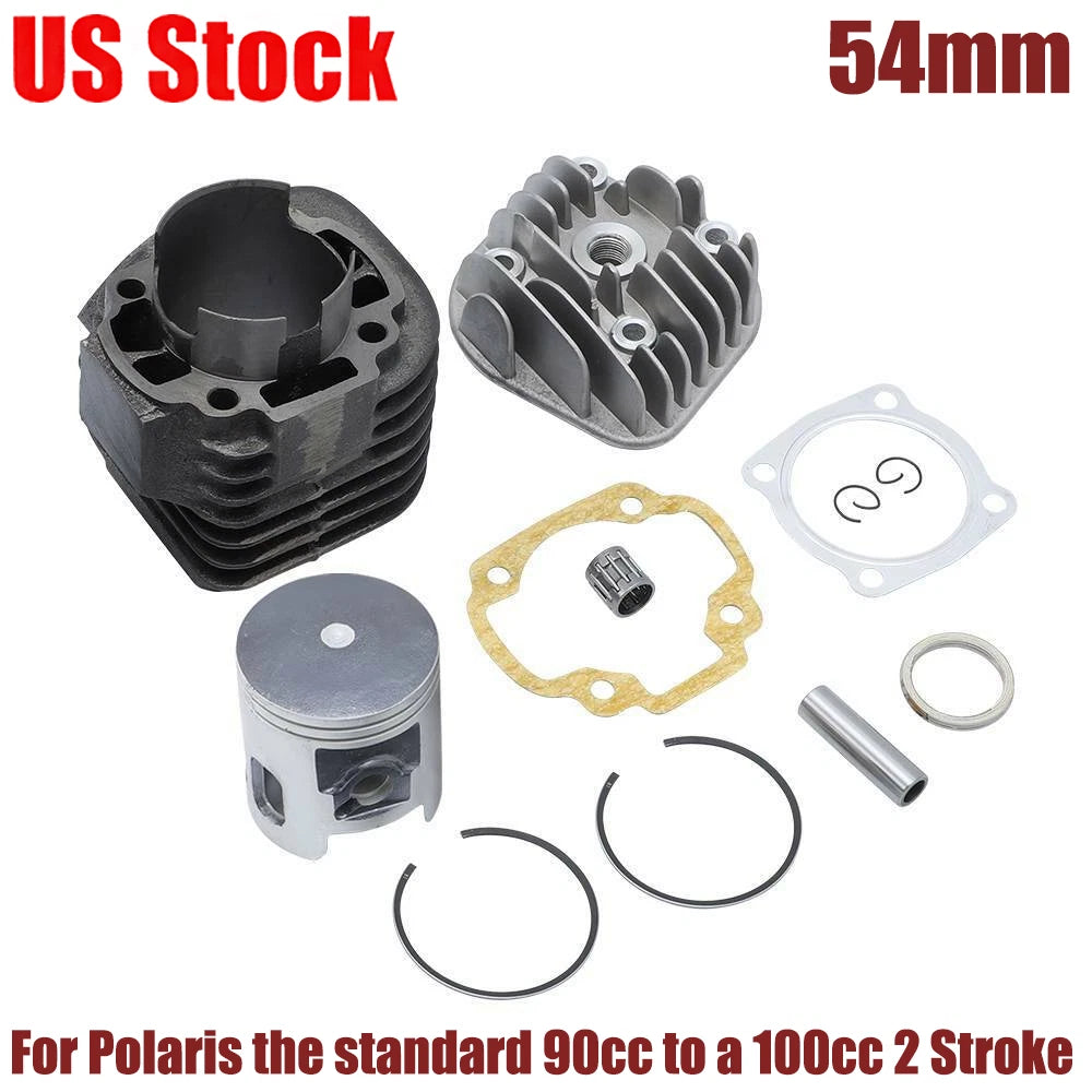 90cc Cylinder Top End 54mm Big Bore for Polaris Sportsman Scrambler Predator 90