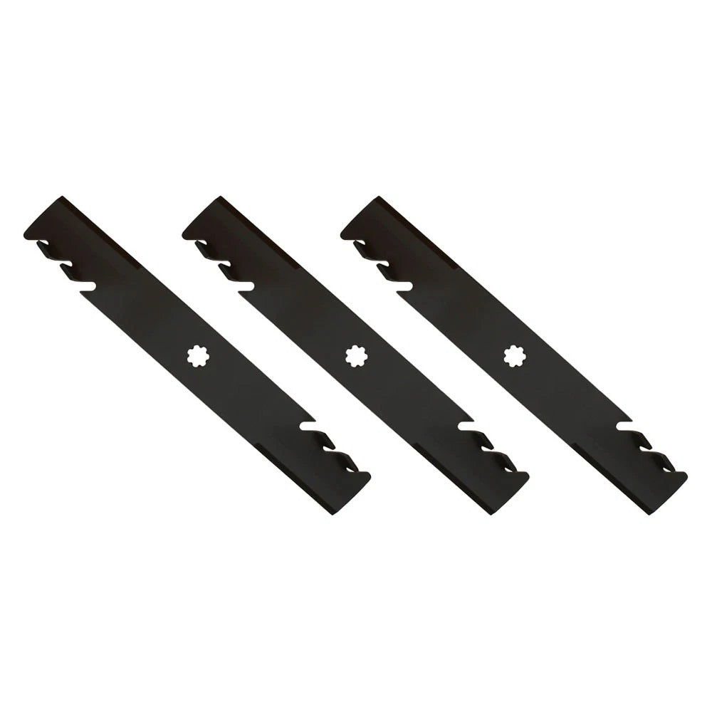 3X Toothed Mower Blade for John Deere (Fits AM137757)