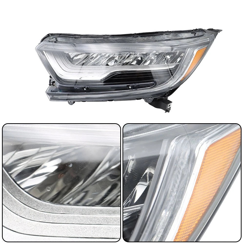 LED Chrome Headlight for Honda CR-V (2017–2022) BCK97955K Left Side Clear Lens