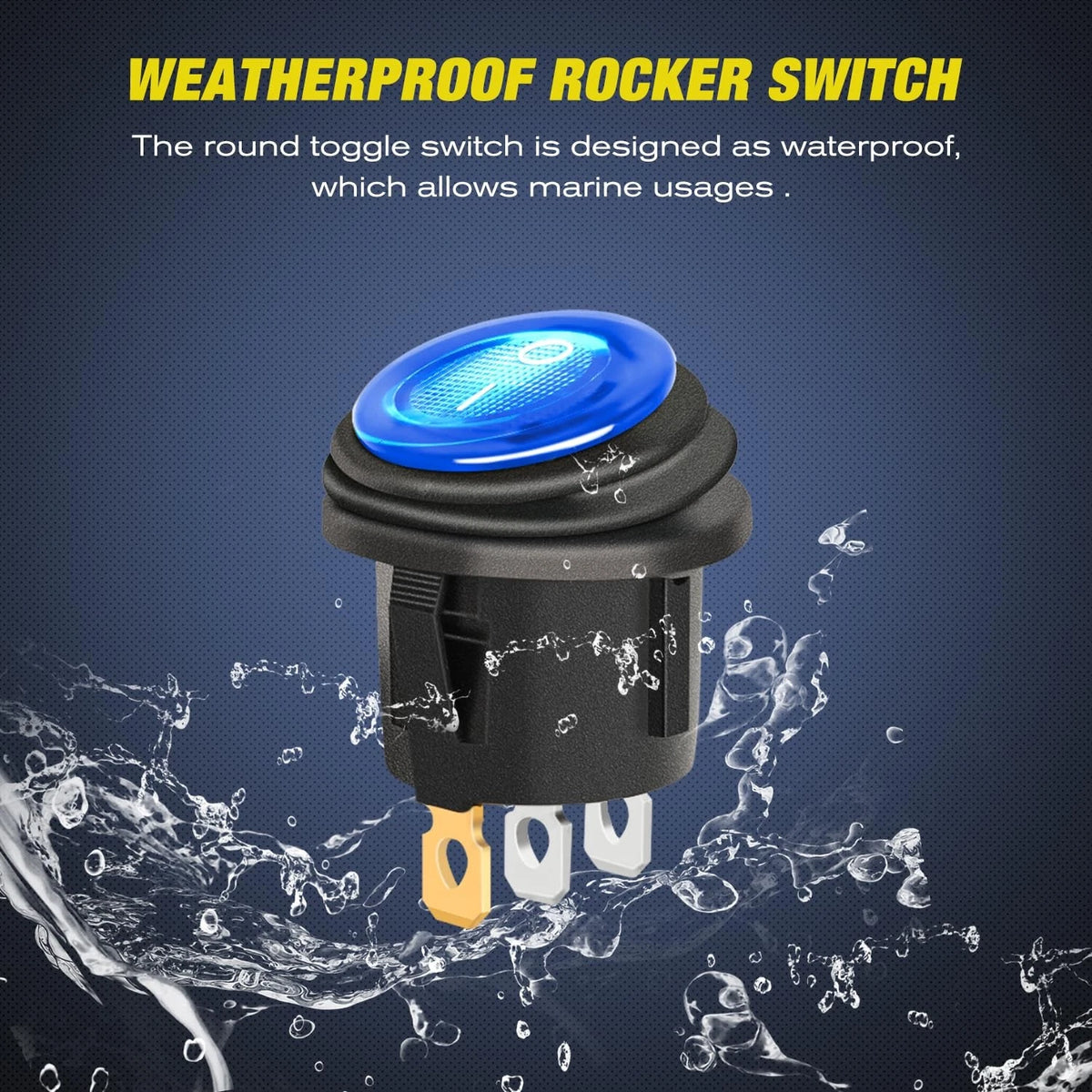 3 Gang Rocker Switch Panel for Nilight 12V Waterproof (No Part Numbers)