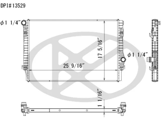 Radiator for Audi TTS Quattro (2016–2023) 64974GMYM