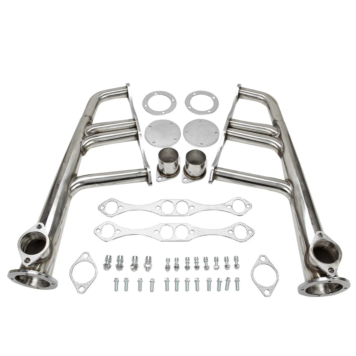 Shorty Exhaust Header Manifold for Chevy Small Block SBC 265-400 V8 (1965–1992)
