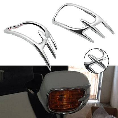 Chrome Fairing Mirror Back Accent Grilles for Honda GL1800 (2001–2011) T9