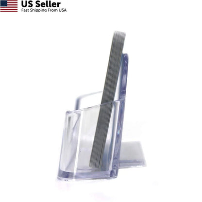 4 Pack Clear Acrylic Business Card Holder Desk Display Stand