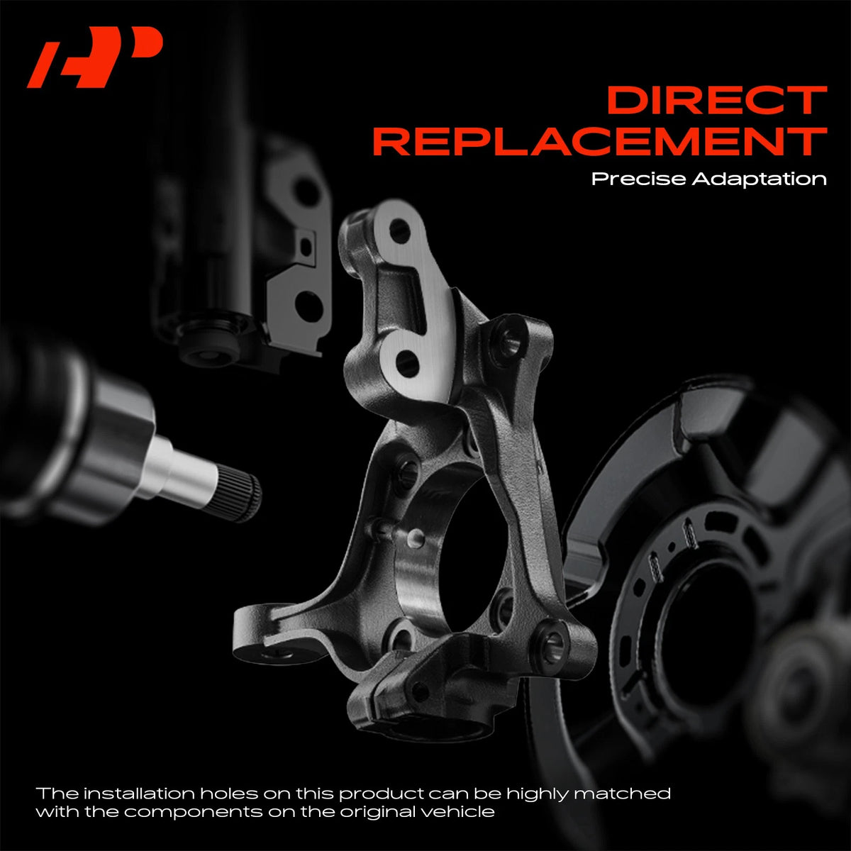 Front Left Steering Knuckle for Honda Fit (51216-T5R-A01, 51216T5RA01, 51216T5RA02)