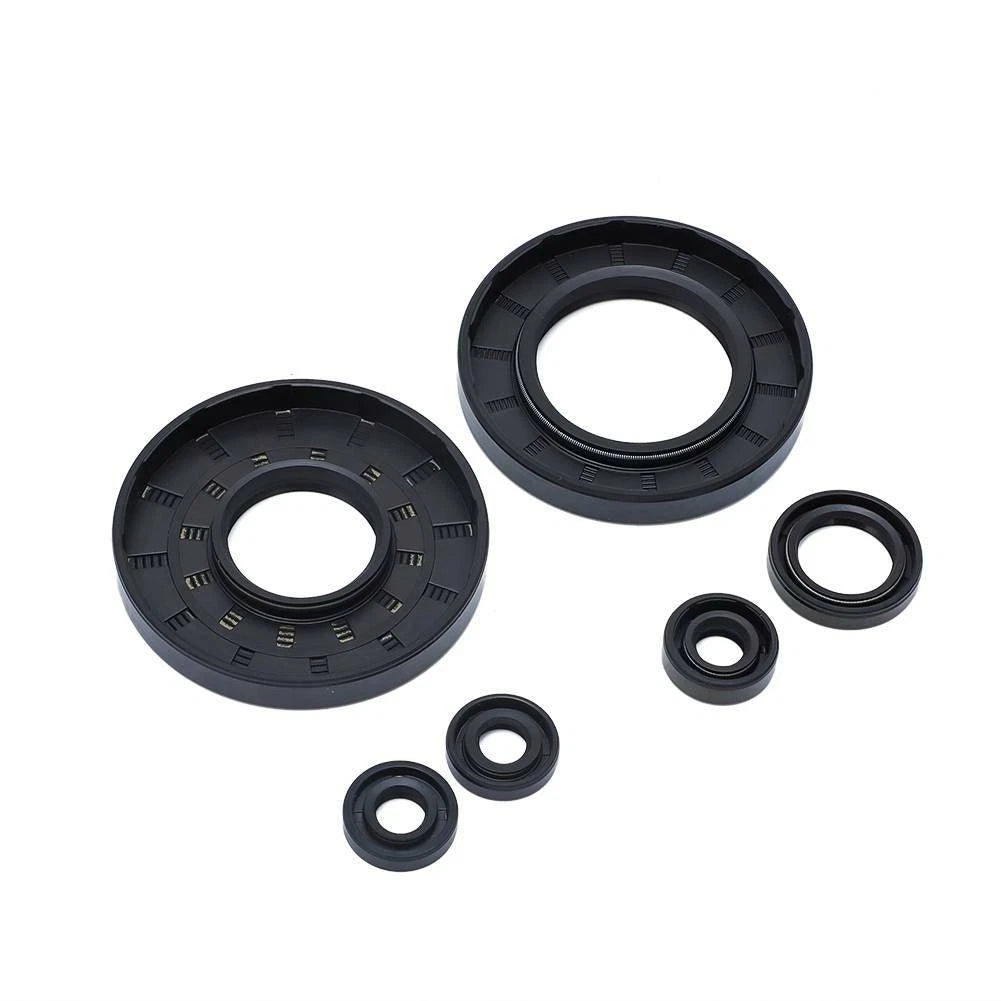 6X Rubber Engine Oil Seals Kit for Yamaha DT1 DT2 RT1 (1968–1972) 93103-30044-00, 93103-42045-00, 93101-20048-00